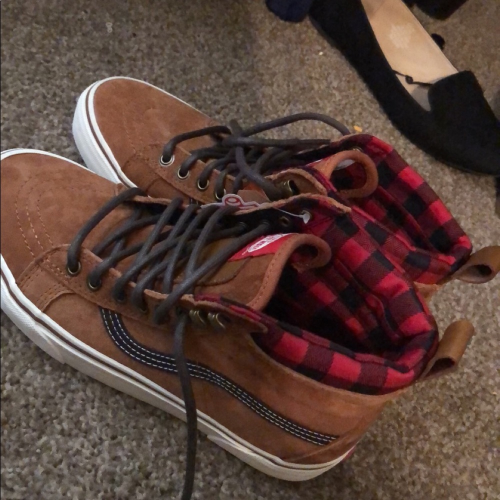 Vans mte sk8 hi plaid shoes